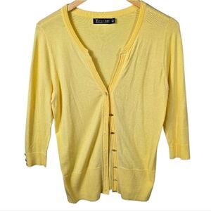 Zara Women's Sunny Yellow Cardigan